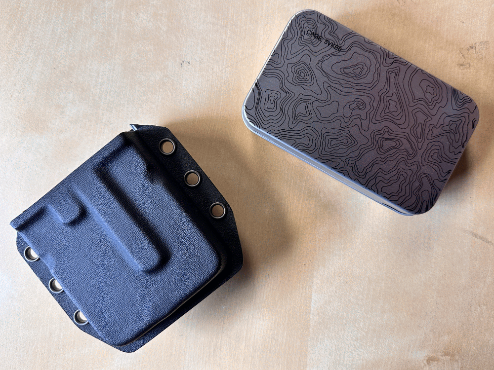 BIG - Kydex Belt Holster for Large Industrial Strength Tin BIG - Kydex Belt Holster for Large Industrial Strength Tin