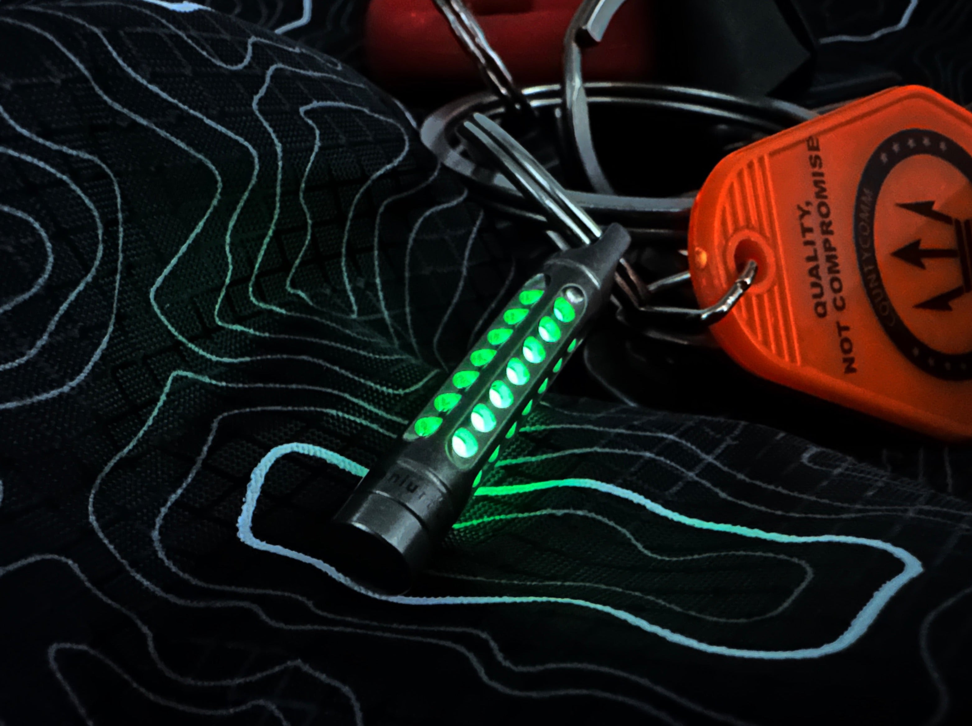 Titanium Keychain Glow Fob - Quality EDC with Innovative Designs