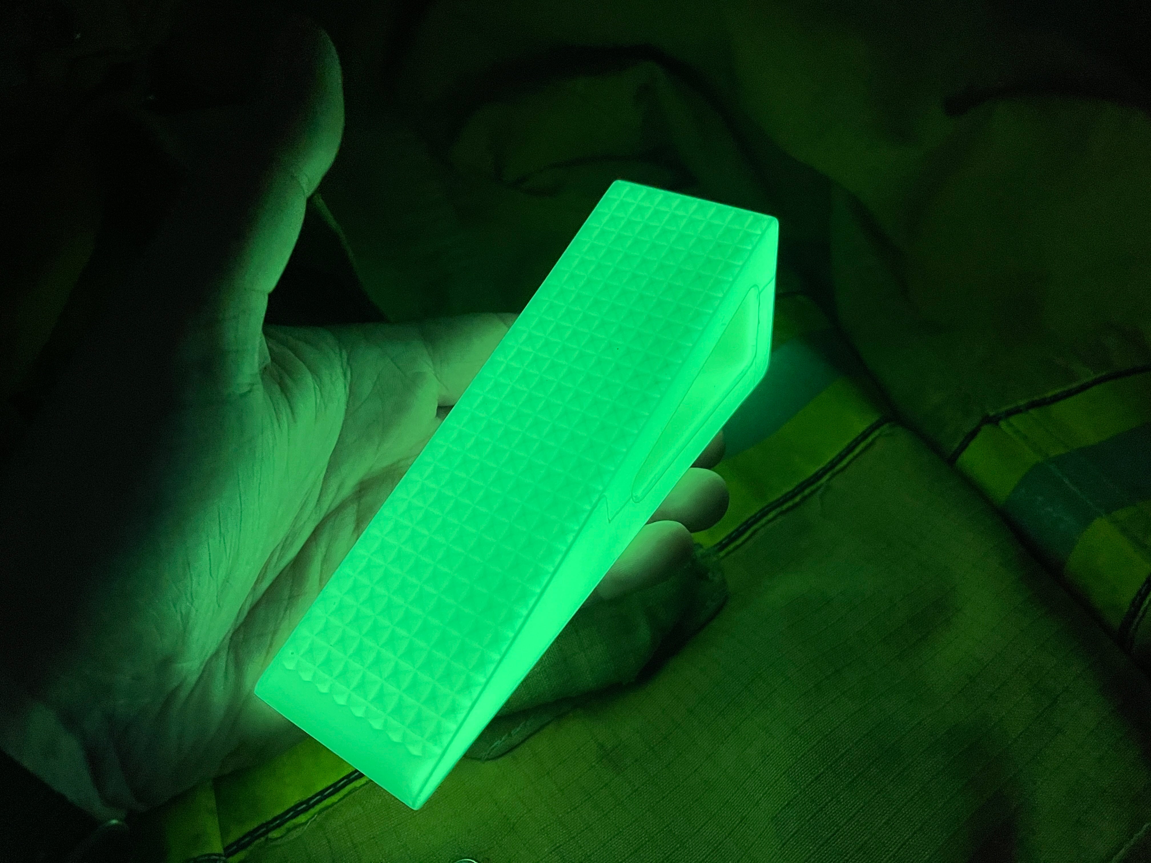 Neon Green Silicon Pencil Case Wedge