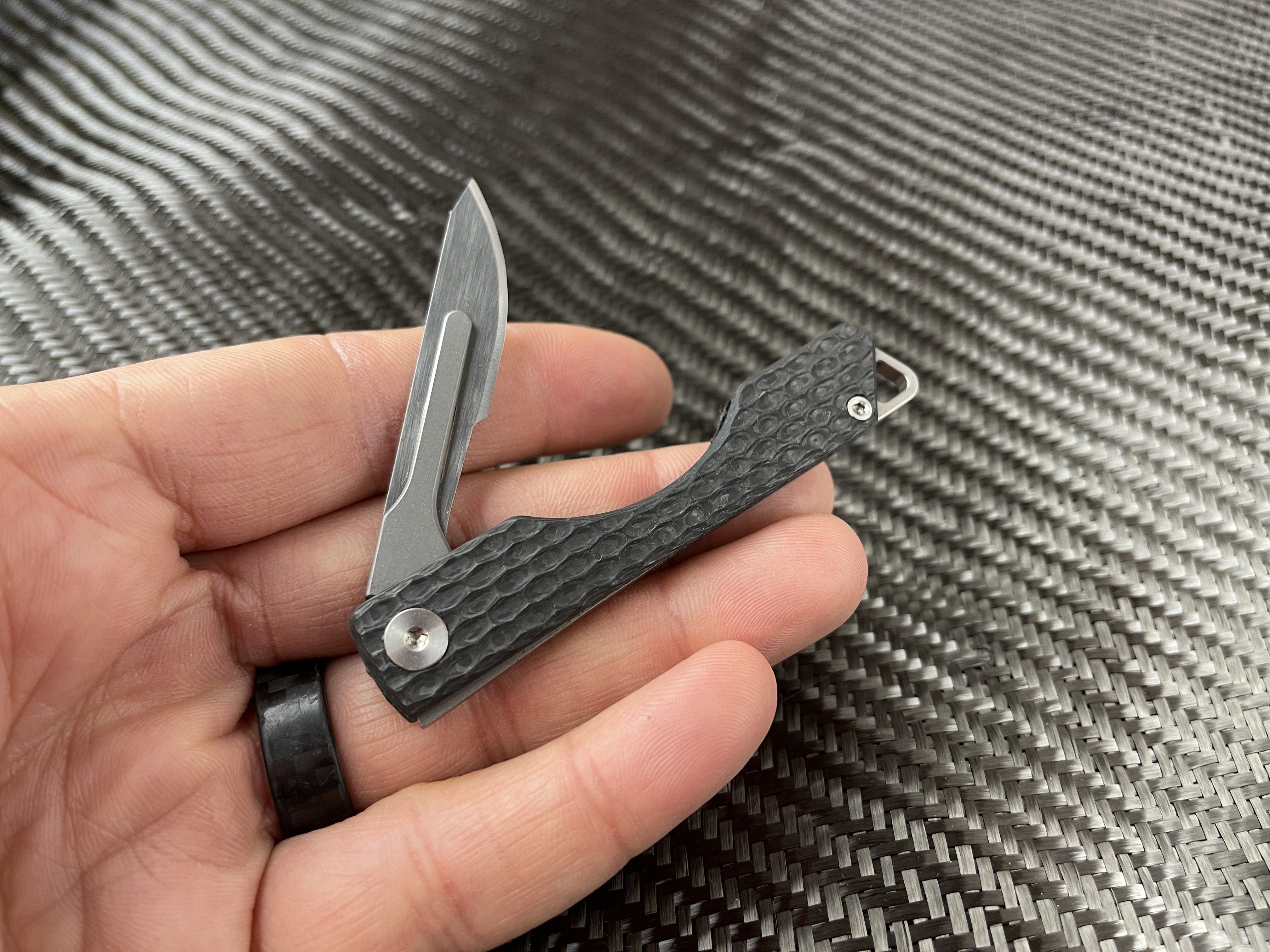 Carbon Fiber Folding Craft Scalpel Knife - CountyComm