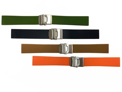 Silicone Rubber Deployment Watch Bands by Maratac ~ - CountyComm