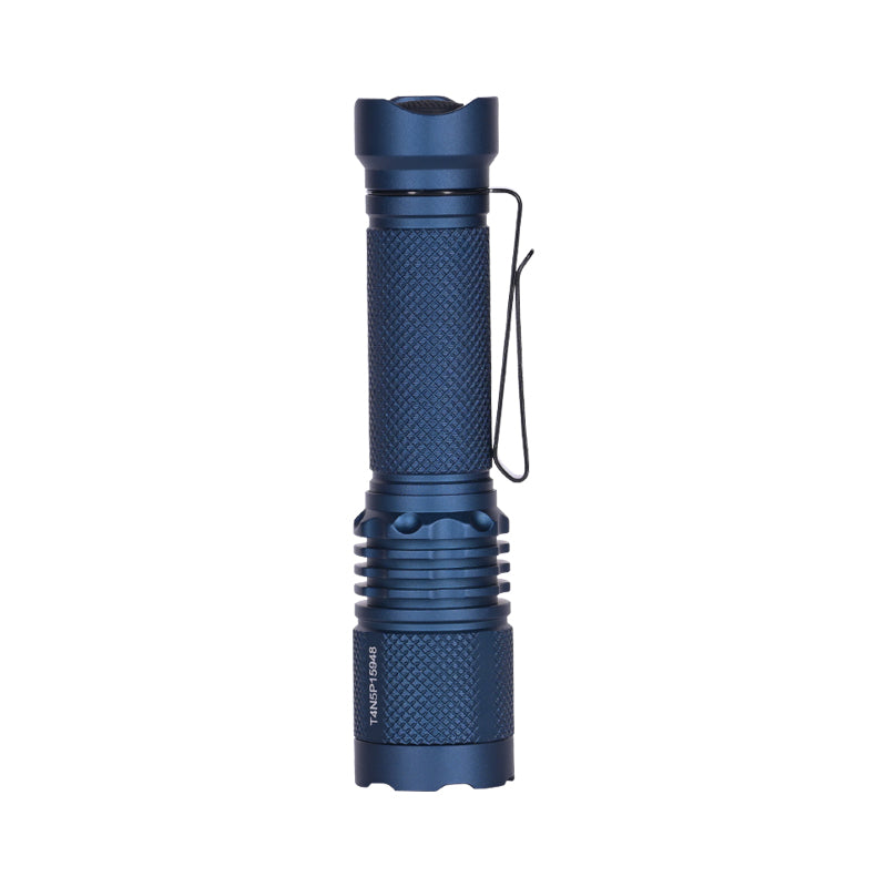 TAC AA 2.0 Tactical EDC AA Flashlight, 900 High Lumen 280M Ultra Long Rang - Cobalt Blue ( New )