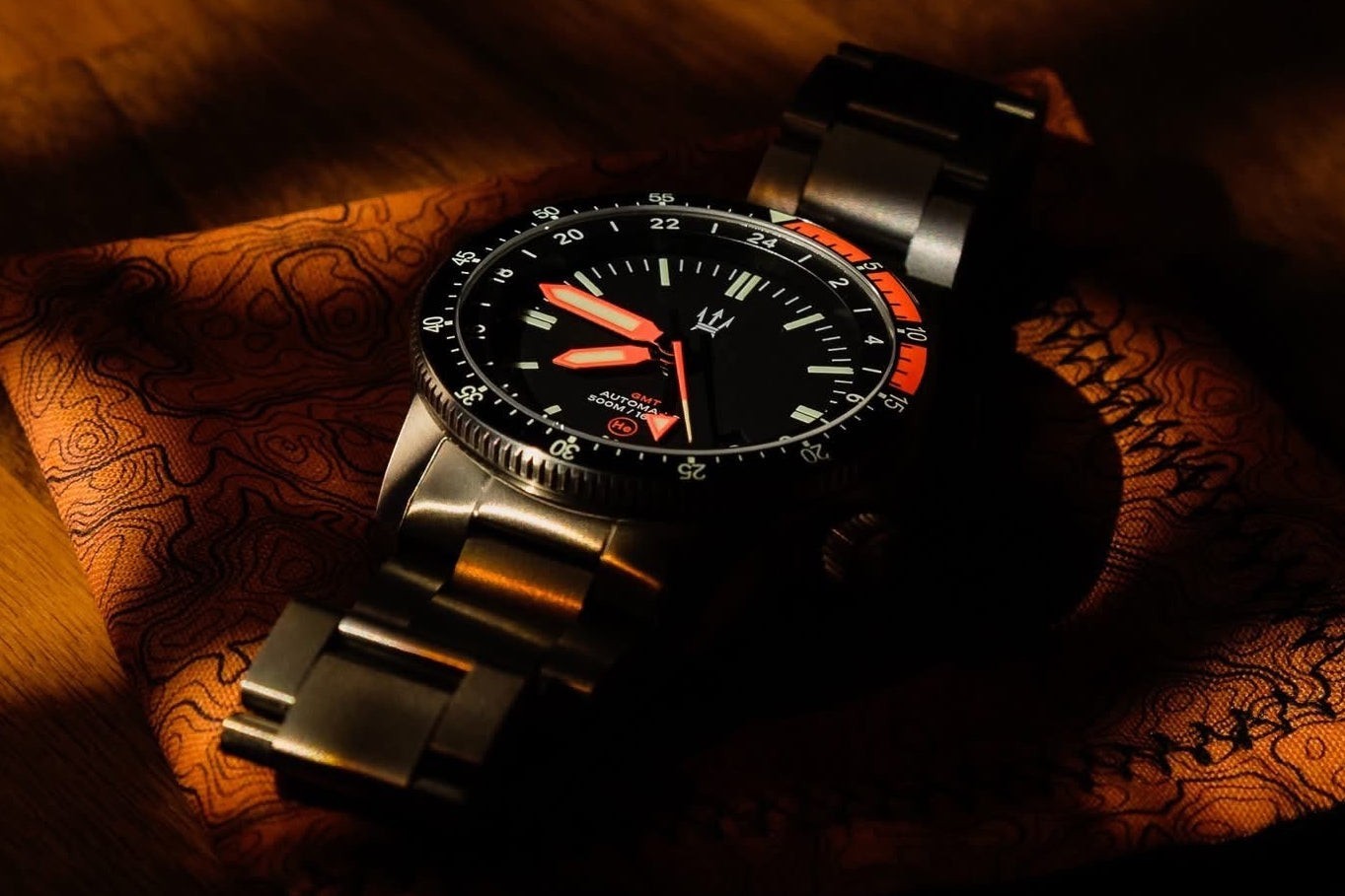 500M Alto Mare 42mm 9075 GMT - Titanium Automatic Watch - by Maratac®