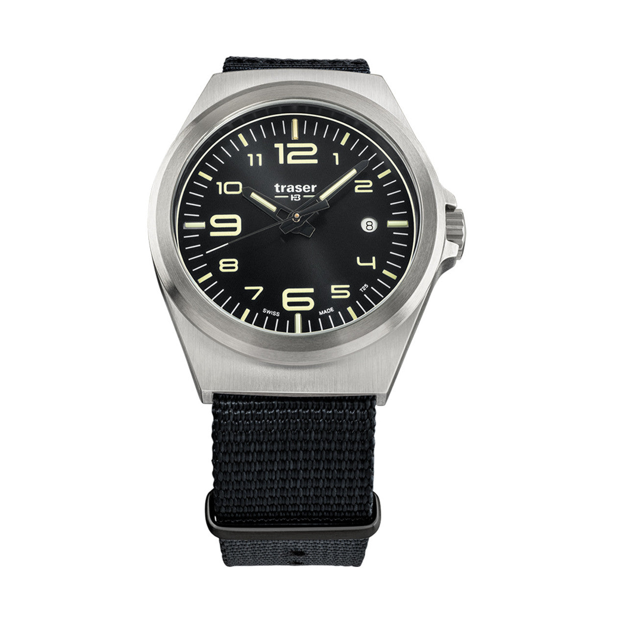 Traser P59 Essential M Black Dial Watch w/Trigalight + SuperLuminova