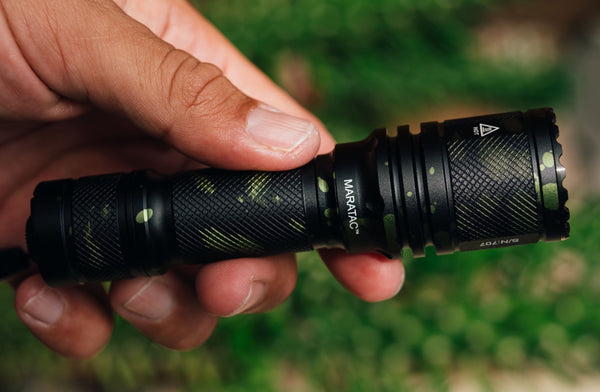 Limited Edition 33rd CountyComm Anniversary Light - Splash - Tactical Defender P16 Dual Switch / Acebeam® & Maratac® Colab Flashlight - CC Exclusive!