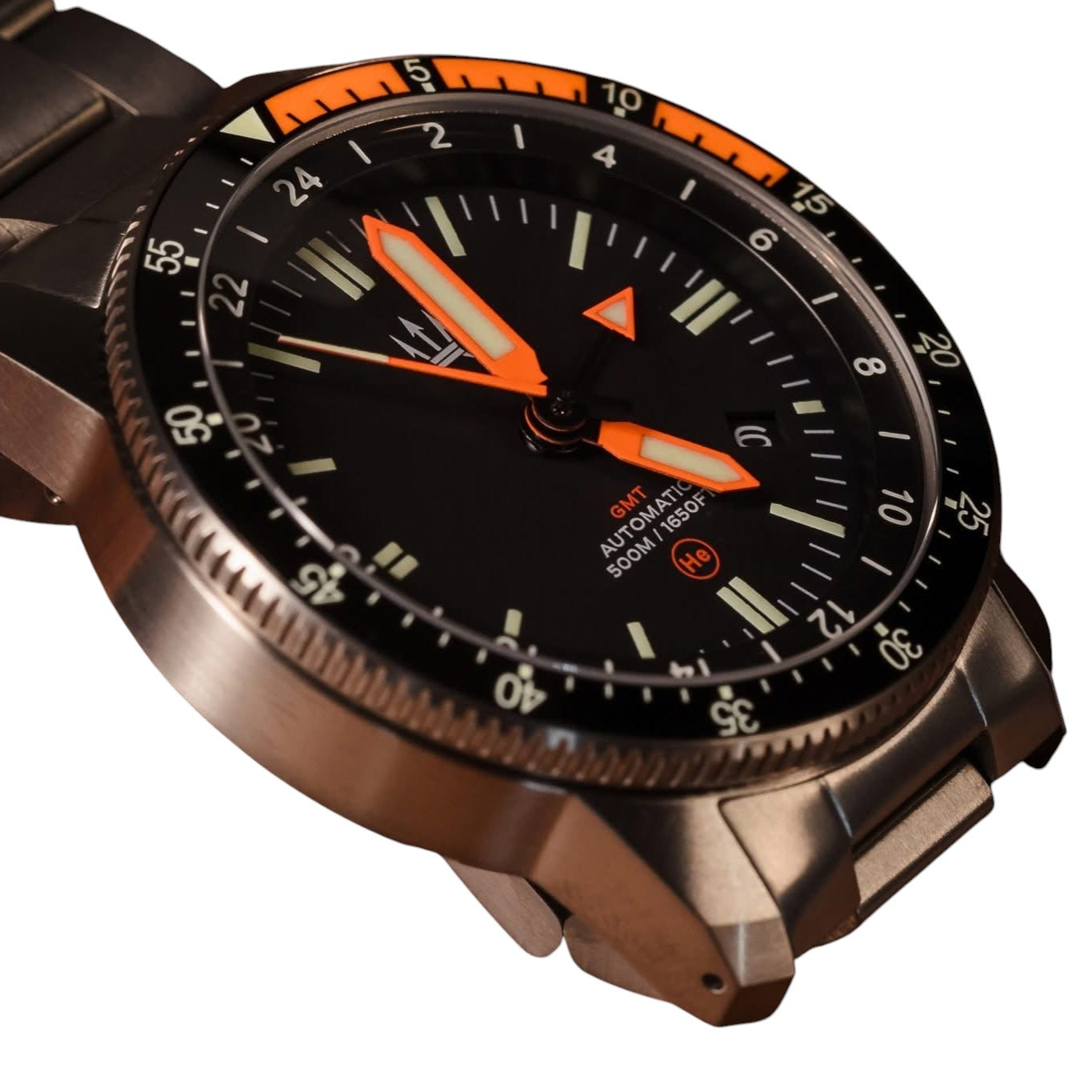 500M Alto Mare 42mm 9075 GMT - Titanium Automatic Watch - by Maratac®