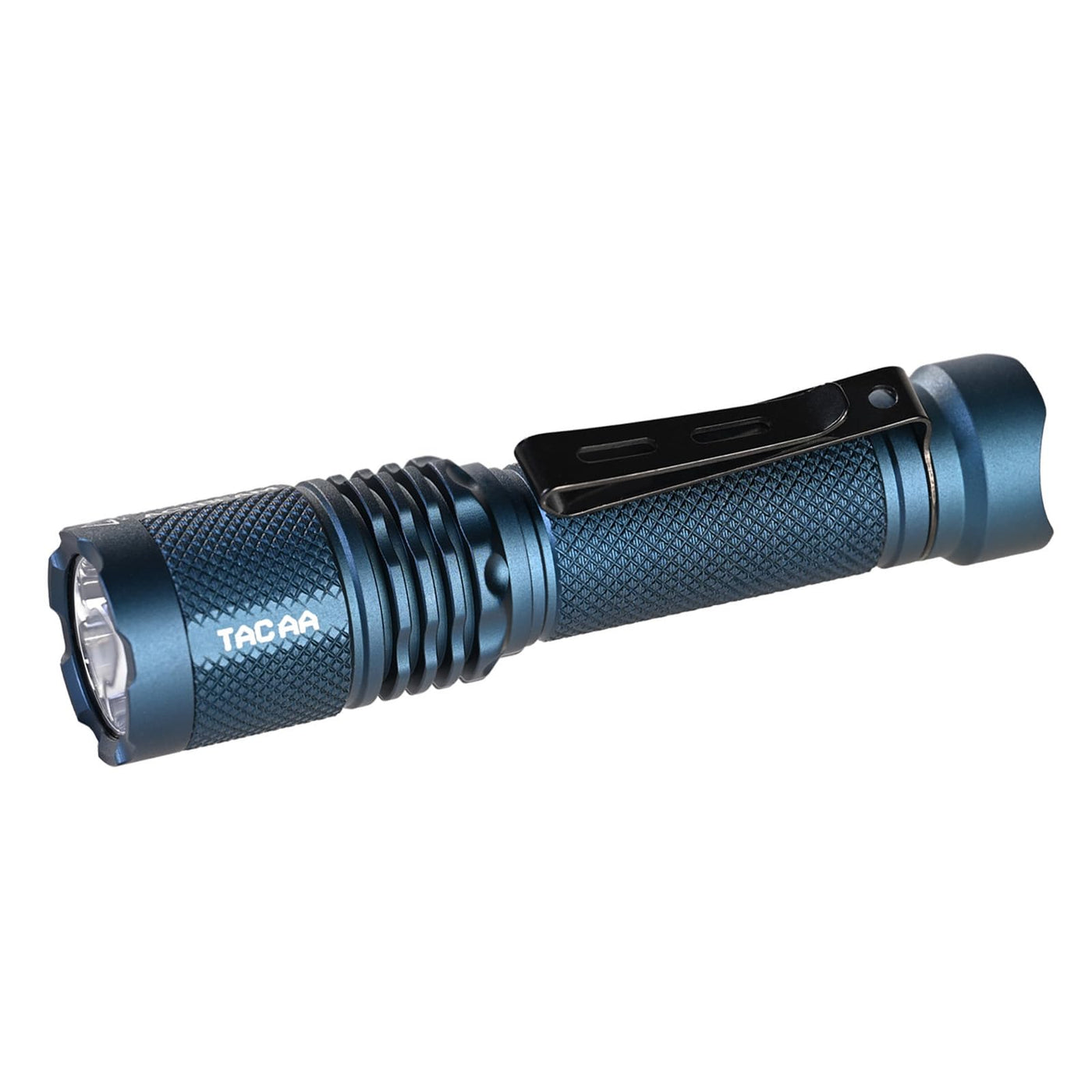TAC AA 2.0 Tactical EDC AA Flashlight, 900 High Lumen 280M Ultra Long Rang - Cobalt Blue ( New )