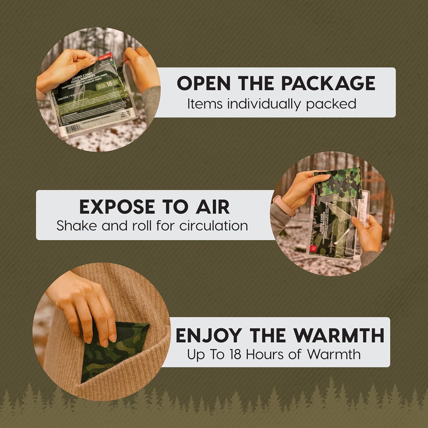 XXL Oversized Hand Warmers | 18-Hour Extended Heat - TSA-Approved