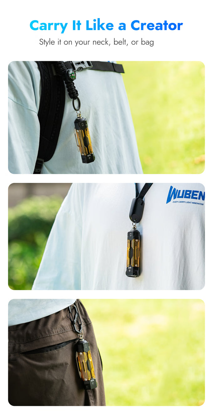 Wuben E8 V2 Modular Flashlight 🔥 CC Exclusive Custom Combo Kit 🔥 Now Shipping!