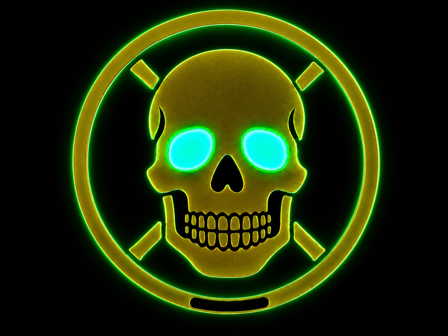 Glow Eyes - Skully Patch 2.5" by Maratac®