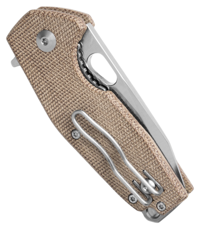 Fox Knives ( Vox 526LI )Suru Liner Lock Knife Natural Micarta (2.36" Satin)