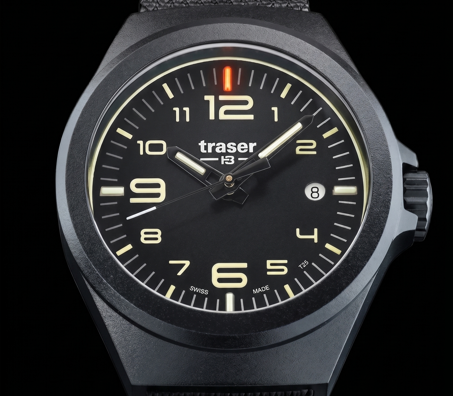 Traser ( Black  PVD ) P59 Essential M Watch w/Trigalight Tritium + SuperLuminova ( New )