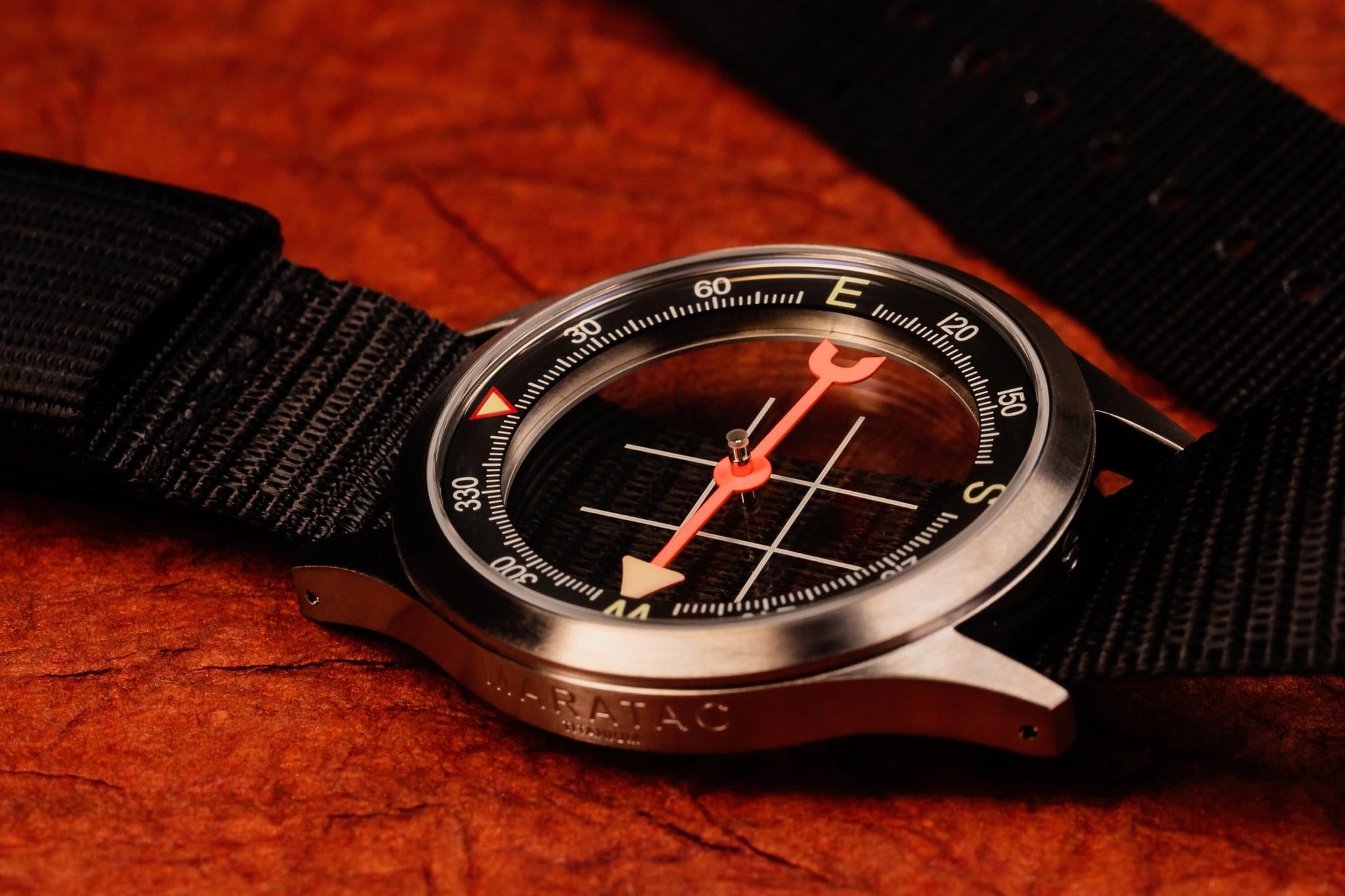 40mm AWC - Adventure Wrist Compass - Heirloom Dual Sapphire Titanium - Maratac®