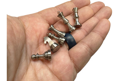 Titanium Chess Pieces ( Worlds Smallest ) by Maratac® - Build-A-Set