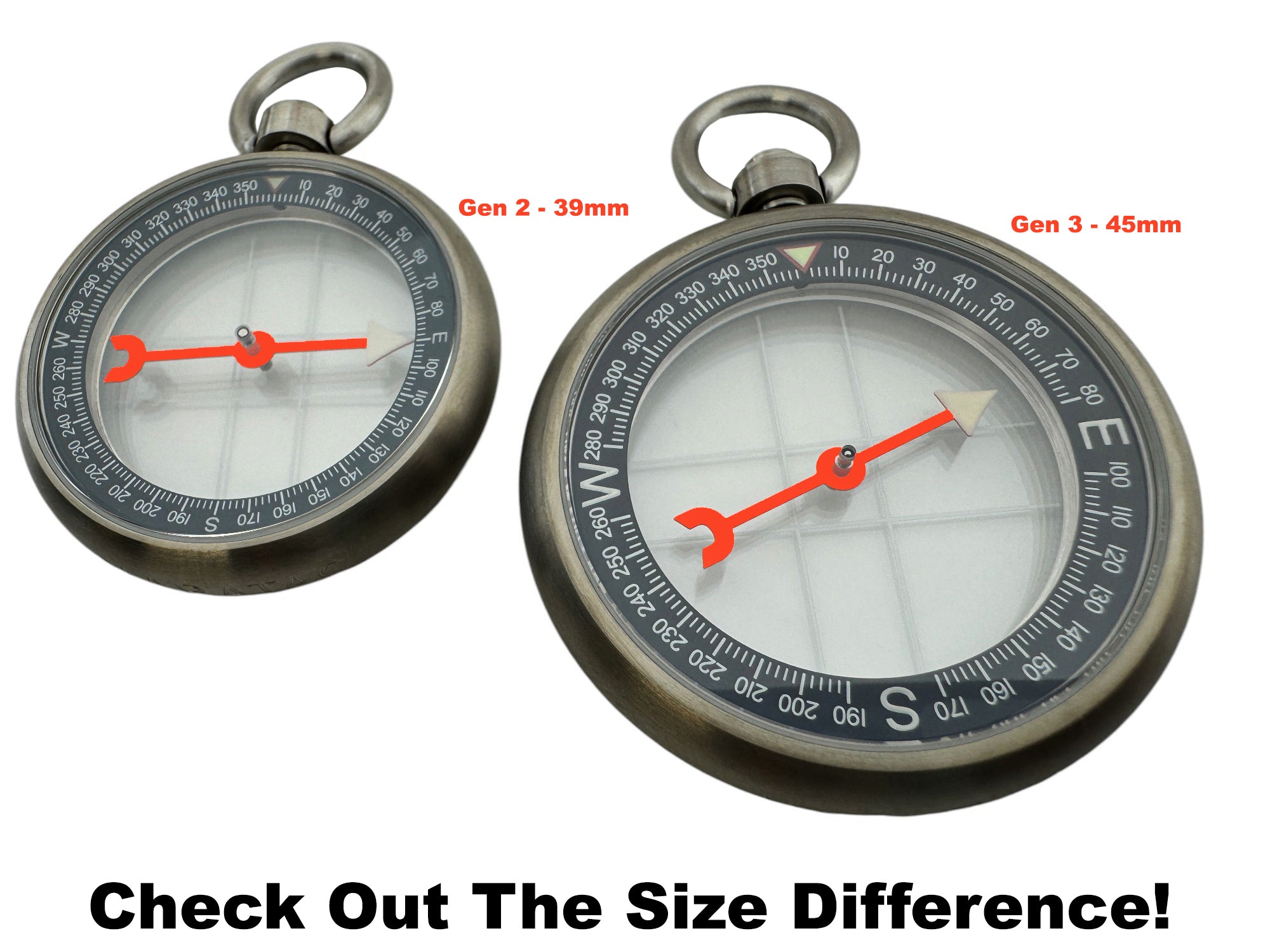 45mm - Heirloom Dual Sapphire Titanium Compass Gen 3 ( 2025 Batch ...