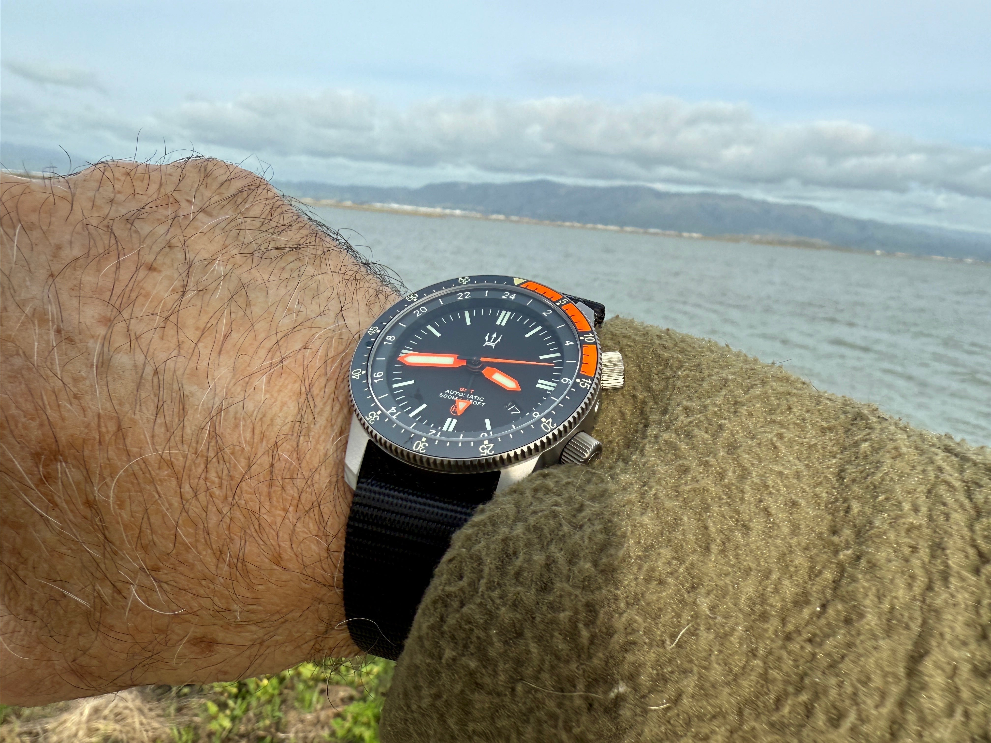 500M Alto Mare 42mm 9075 GMT - Titanium Automatic Watch - by Maratac®