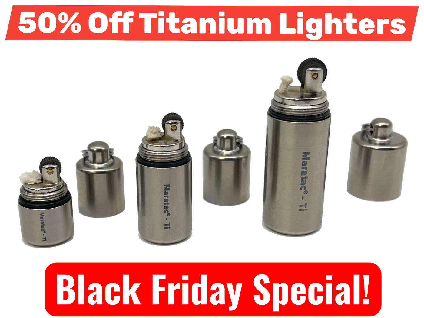Titanium Lighters By Maratac® ~ Gen 2 🔥 CRAZY DEAL 🔥
