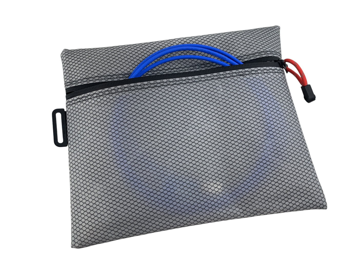 バック Lil Zippy I Raffia Zip Pouch with Leather Trim | Eric Javits