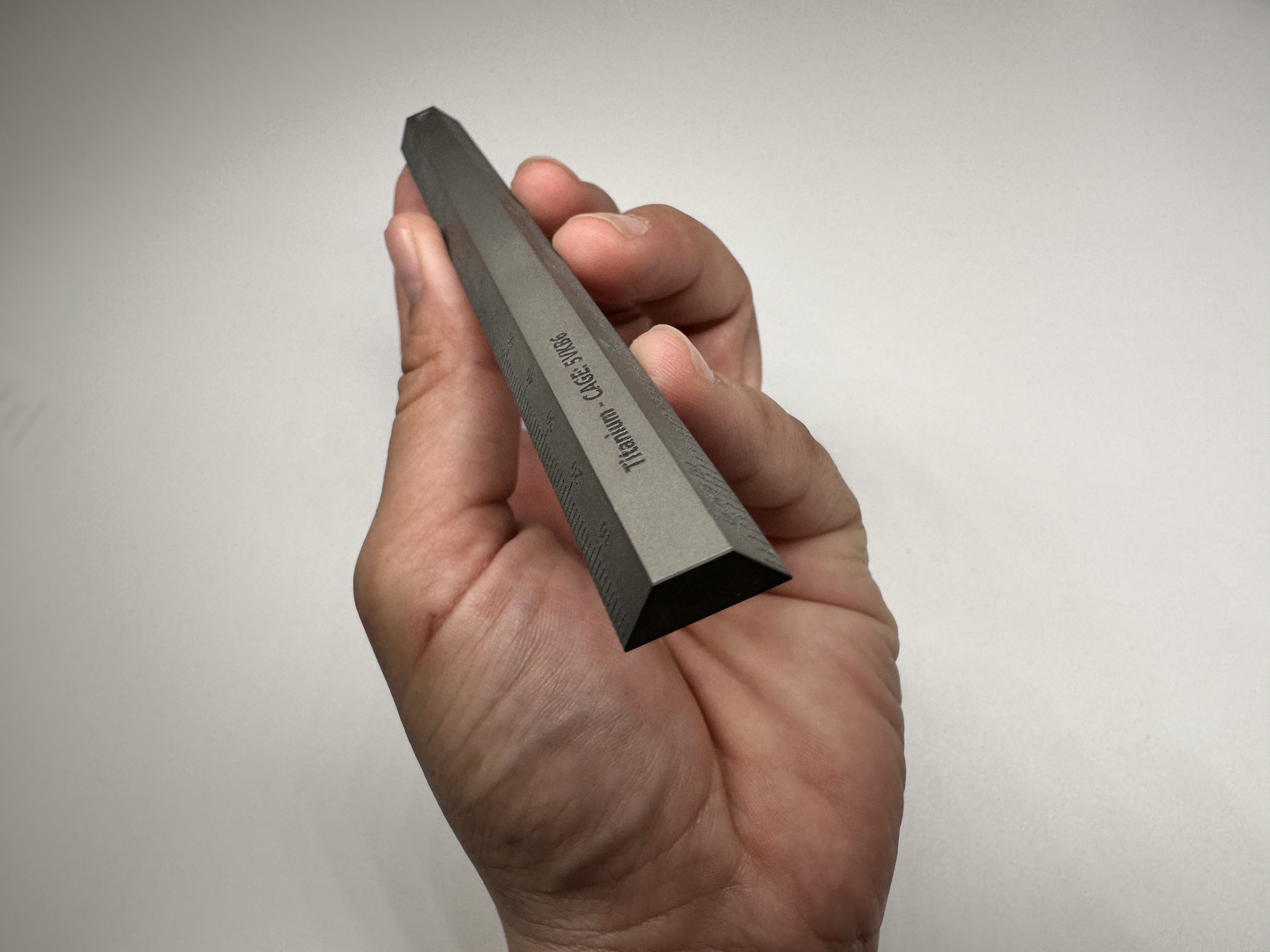 County Comm Ruler Indestructible Machined Titanium Precision 6
