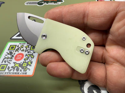 D2 Stub 2.0 Knife - Titanium Frame Lock & (( UGM GLOW )) by Maratac®