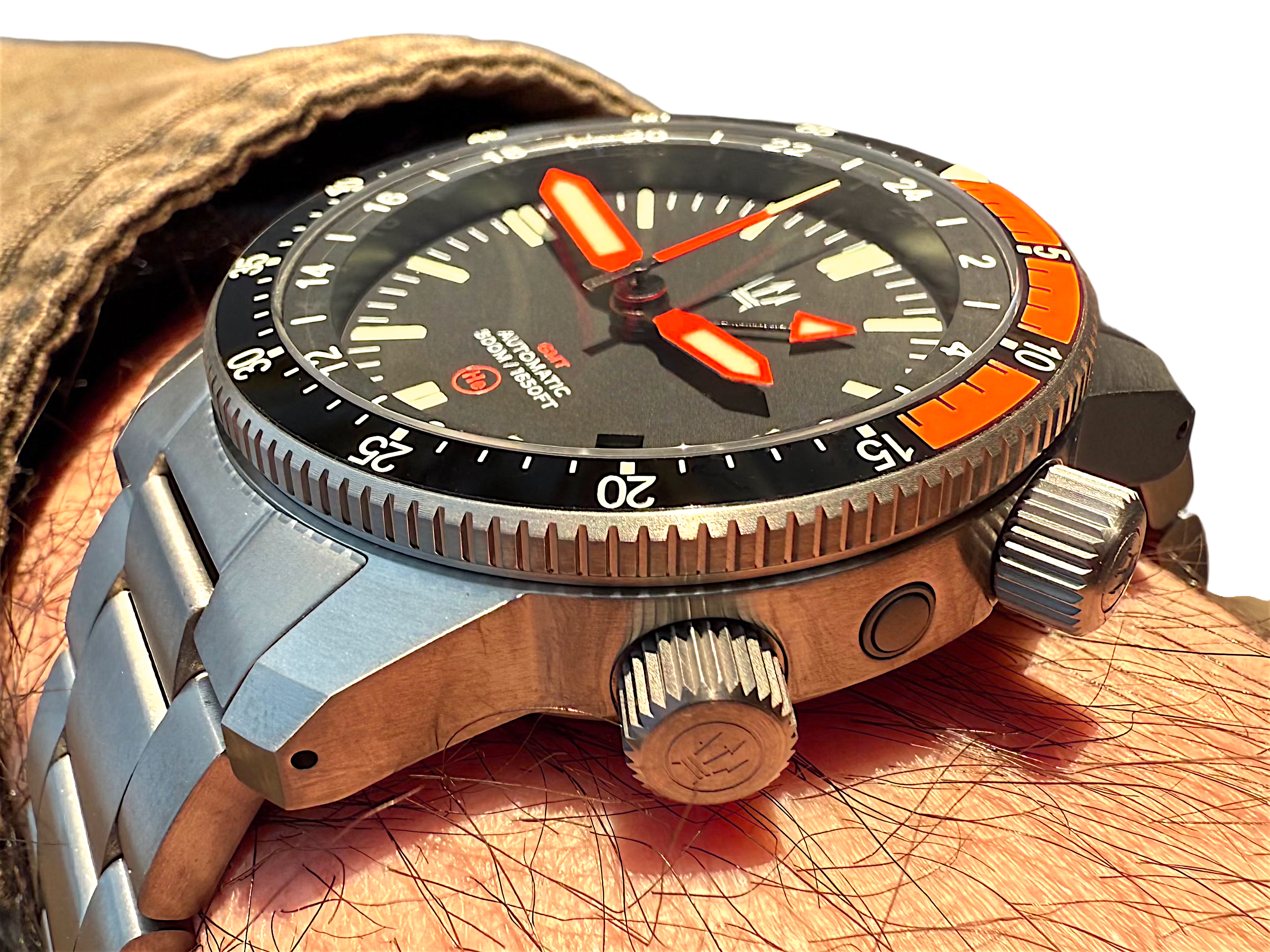 500M Alto Mare 42mm 9075 GMT - Titanium Automatic Watch - By Maratac® 🔥 Limited Stock! 🔥