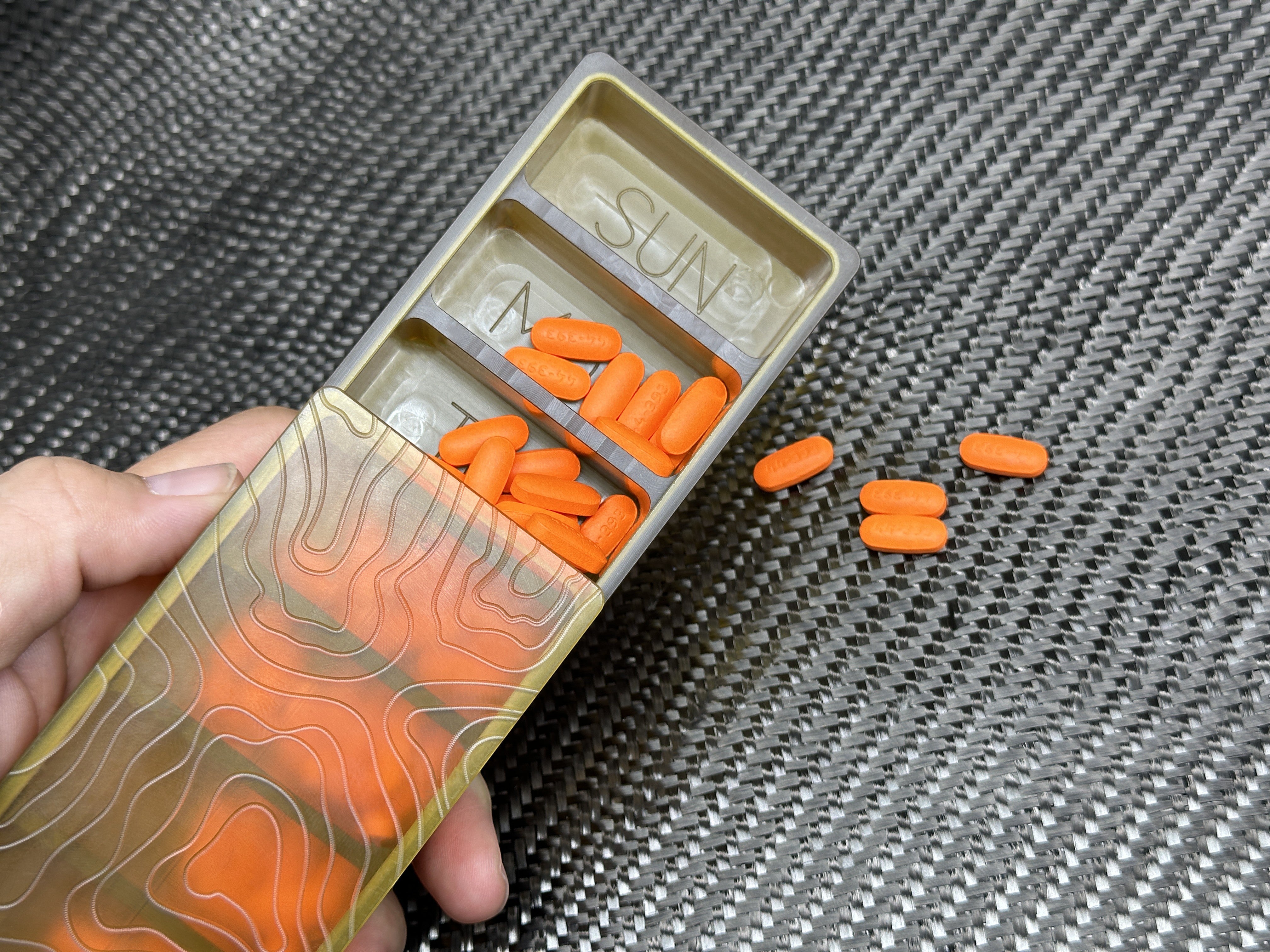 Ultem® - Full Size - Med Weekly PillSafe by Maratac® ( Back In Limited Stock )