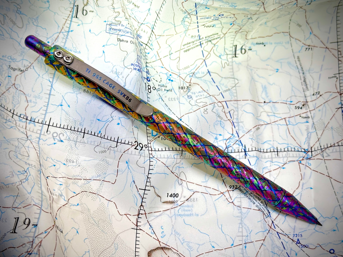 Titanium DraftTitan Mechanical Pencil by Maratac® - Limited Edition - Chaotic Aurora Pattern