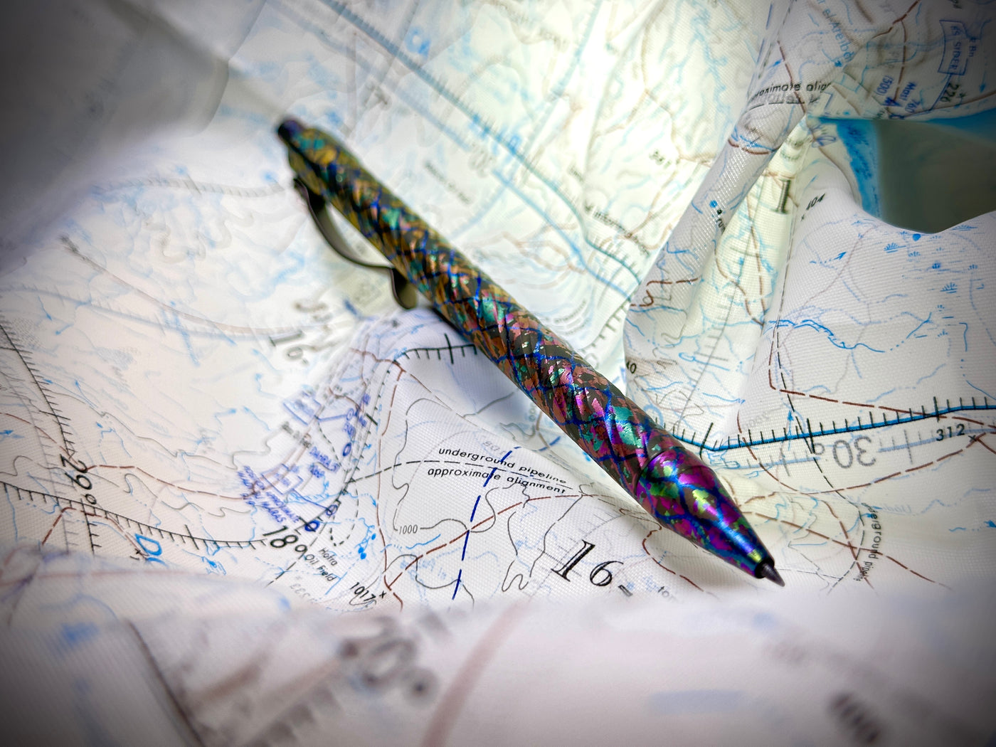 Titanium DraftTitan Mechanical Pencil by Maratac® - Limited Edition - Chaotic Aurora Pattern