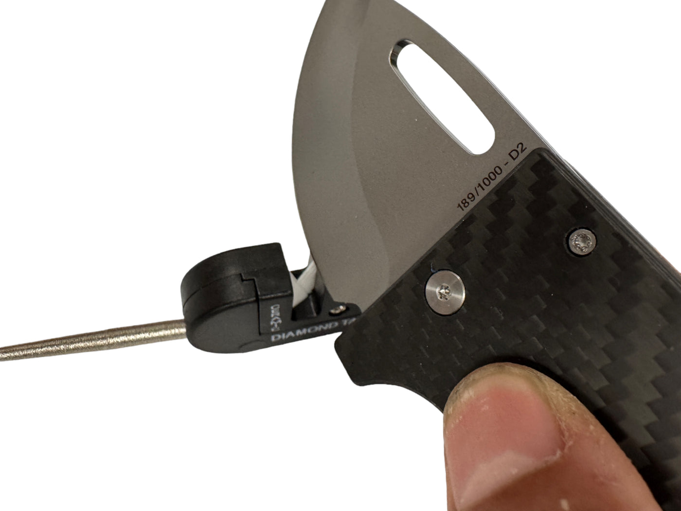 SharpTrio Pocket Knife Sharpener Tool ( Ceramic / Carbide / Diamond )