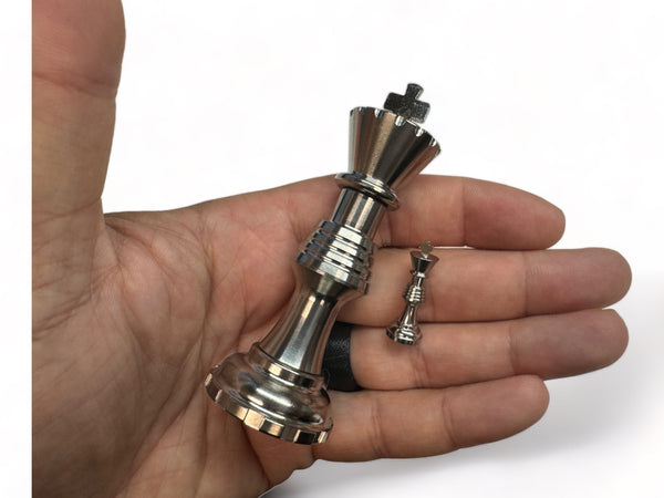 Tiny KING - Titanium Chess Piece ( Worlds Smallest )