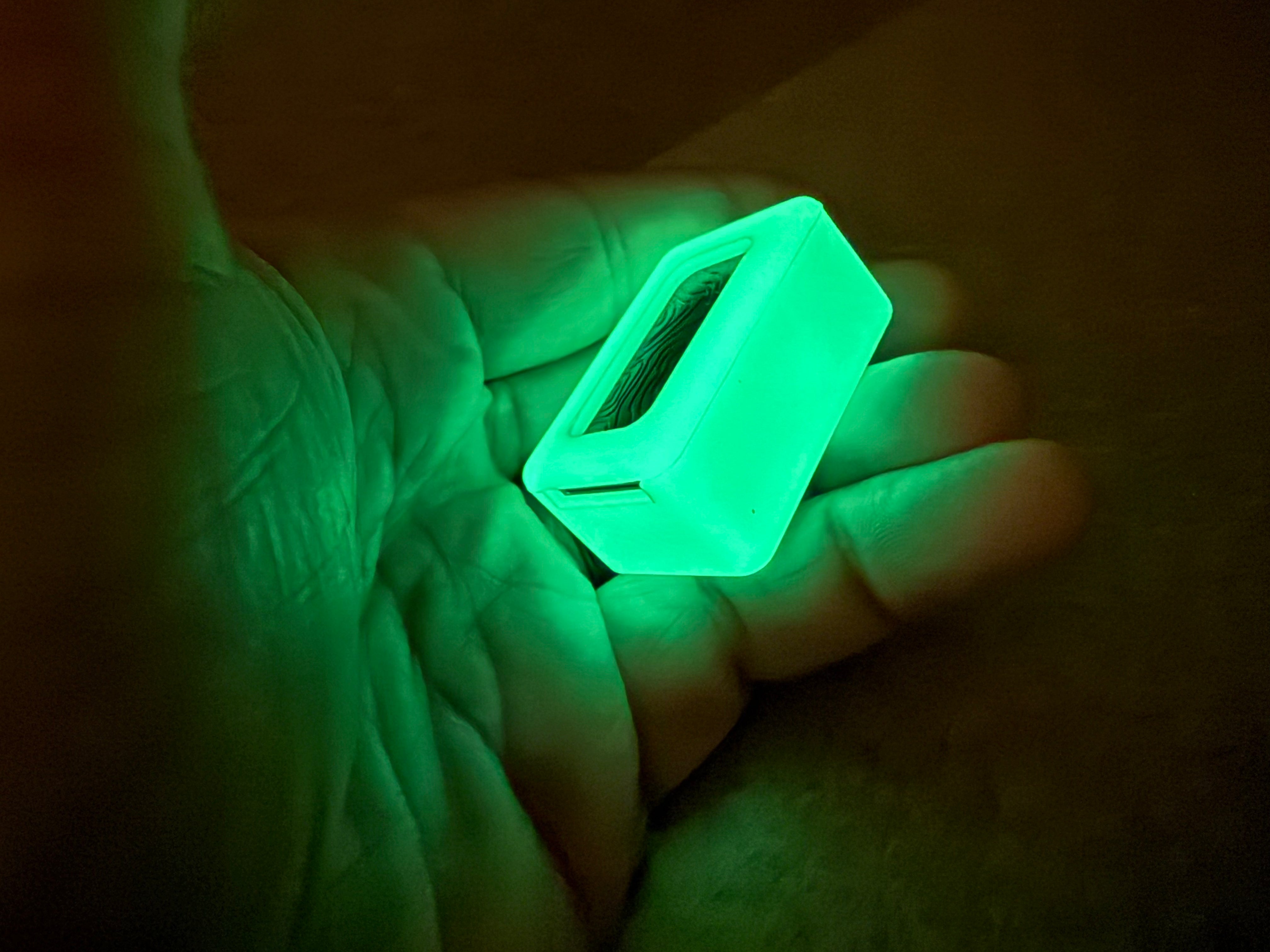 Tiny Delrin Pocket Box - ( Gen 3 ) Topo + Glow Shell!