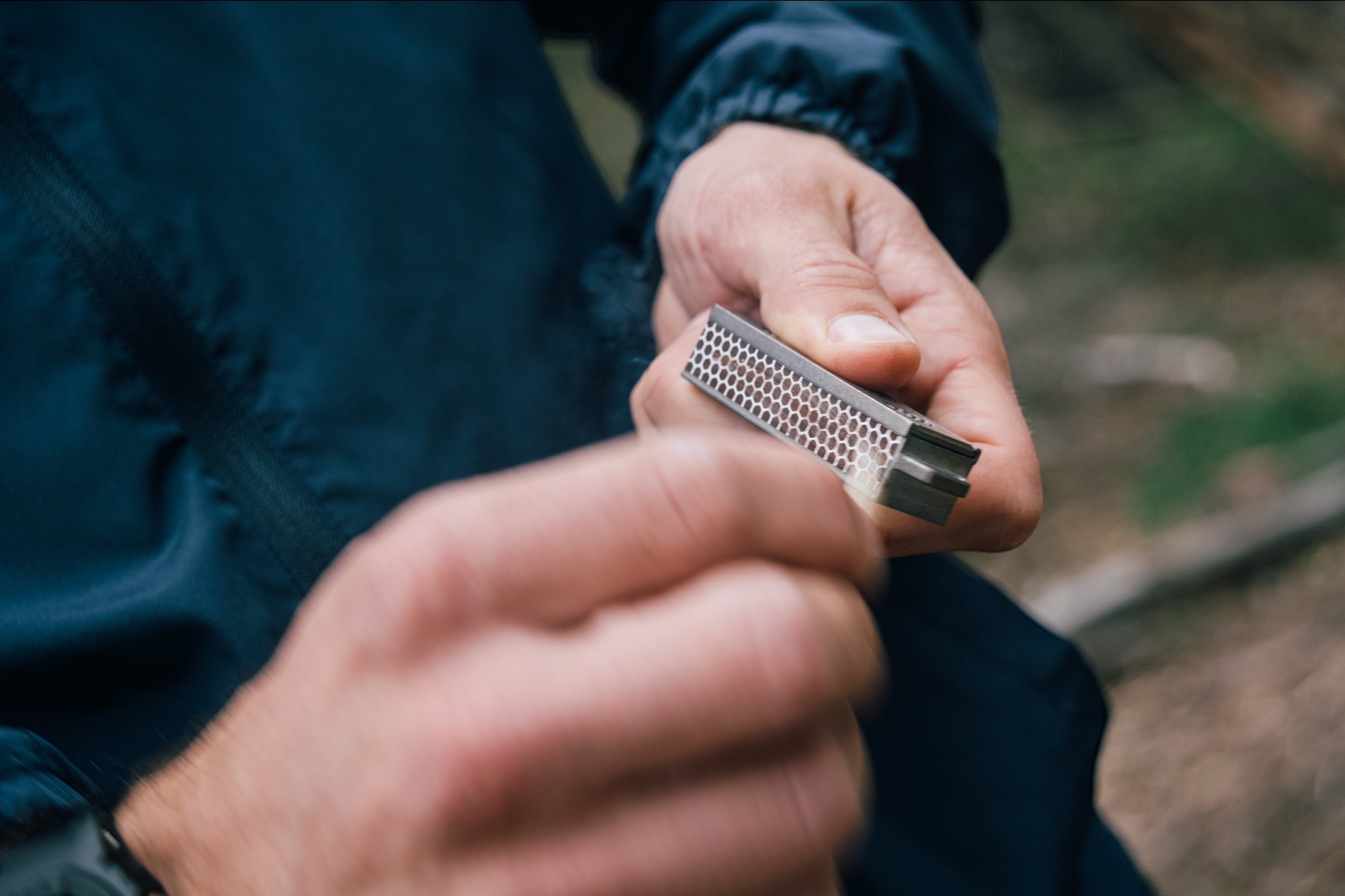Titanium Match Slide Box With Loop by Maratac®