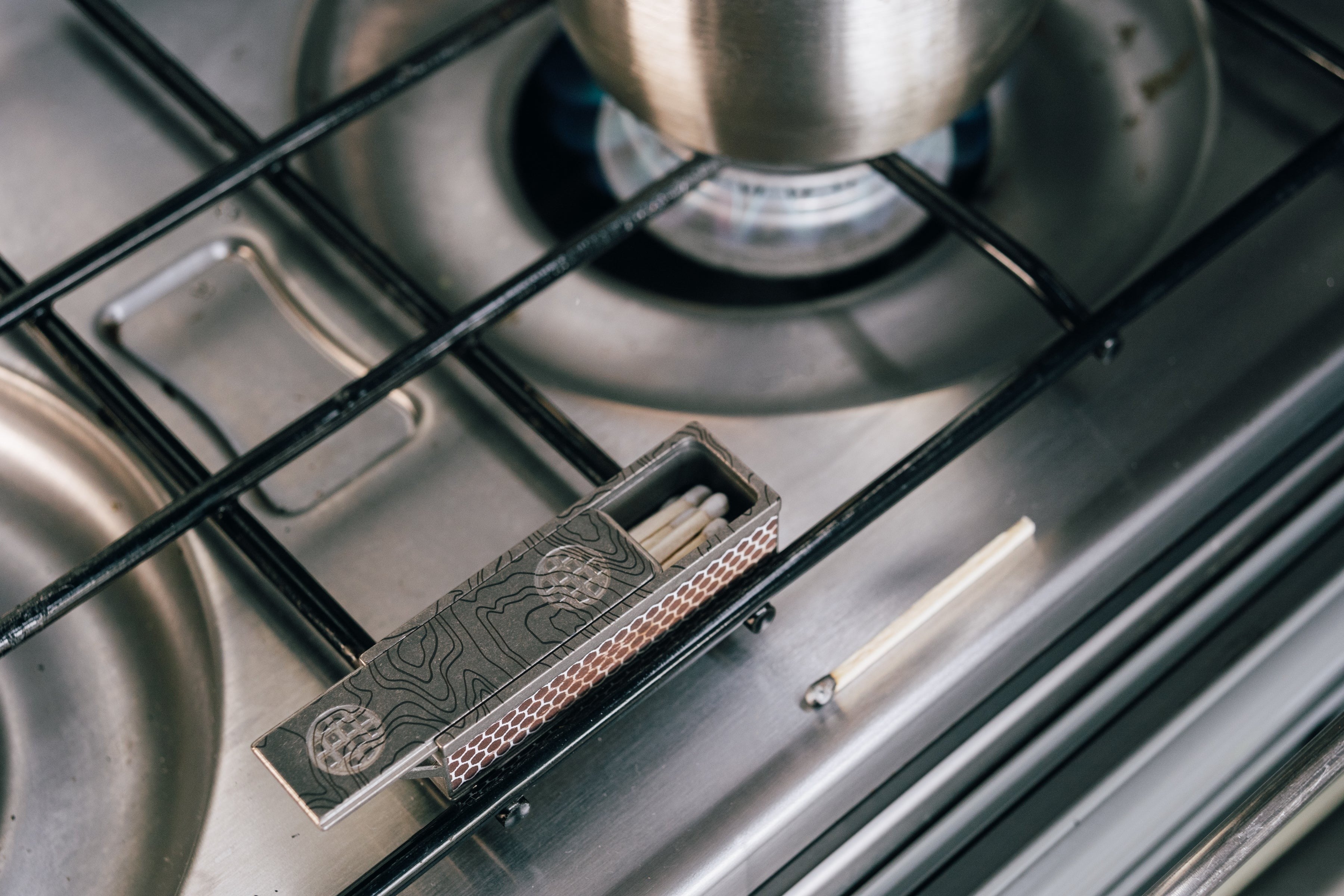 Titanium Match Slide Box With Loop by Maratac®