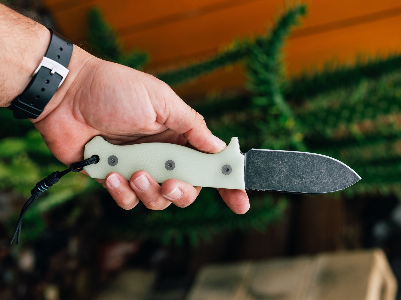 R4A - Ready 4 Action Knife / D2 Fixed Blade ( UGM GLOW Scales ...