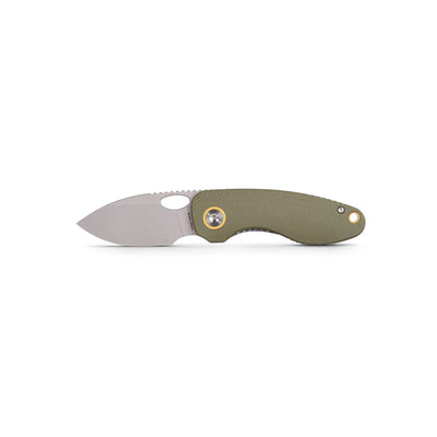 VOSTEED - Mini Acorn Knife - OD Green G10 - Liner Lock (2.46" 14C28N Blade )