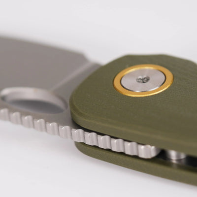 VOSTEED - Mini Acorn Knife - OD Green G10 - Liner Lock (2.46" 14C28N Blade )