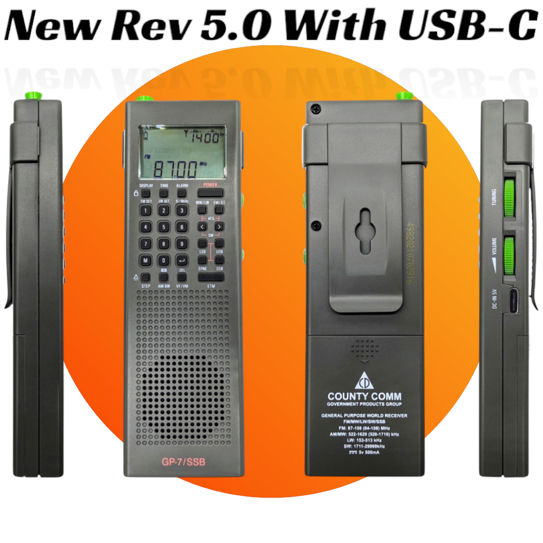 CountyComm GP-7 SSB Shortwave Radio - Gen 5 | Portable Emergency Radio CountyComm GP-7 SSB Shortwave Radio - Gen 5 | Portable Emergency Radio