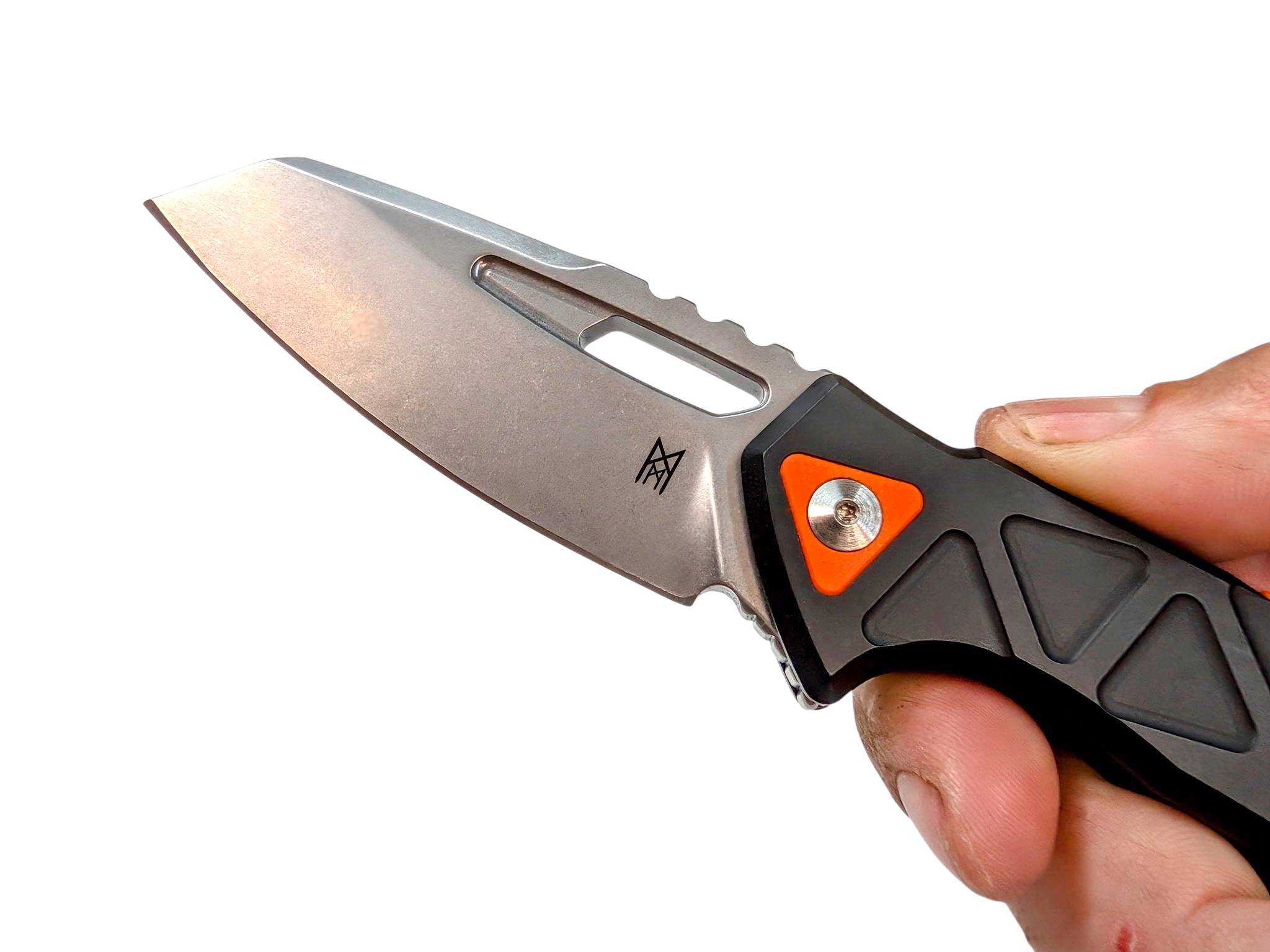 Fox Chronos Thick Boy - Stonewash N690Co - Made In Italy - Limited Edition - ( Black/ Orange )