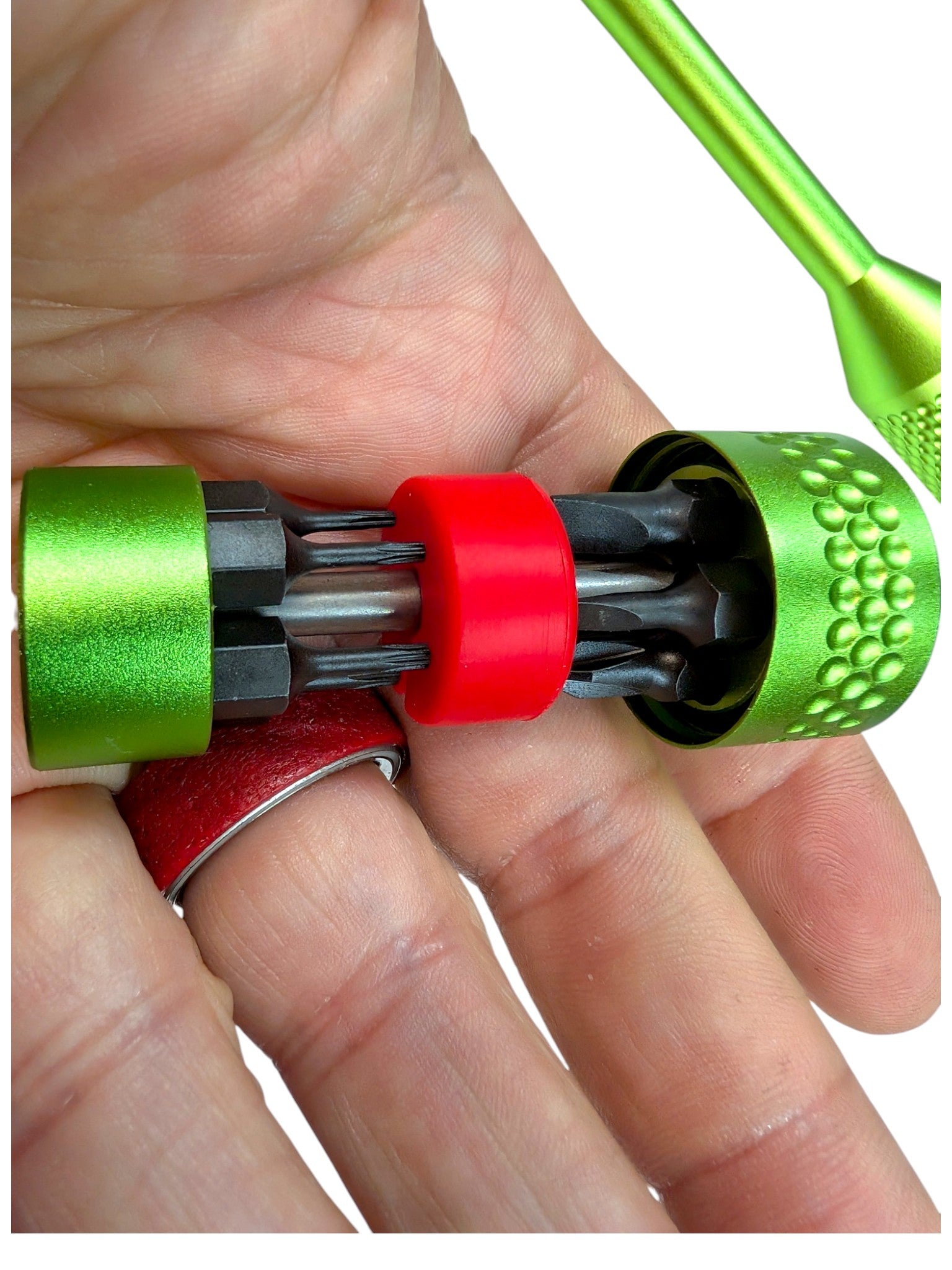 Hi-VIZ - TYPE III Anodized Aviation Multi-Bit Screwdriver + Minimalist Sheath - Gen 2 ( 3 Variants ) New!