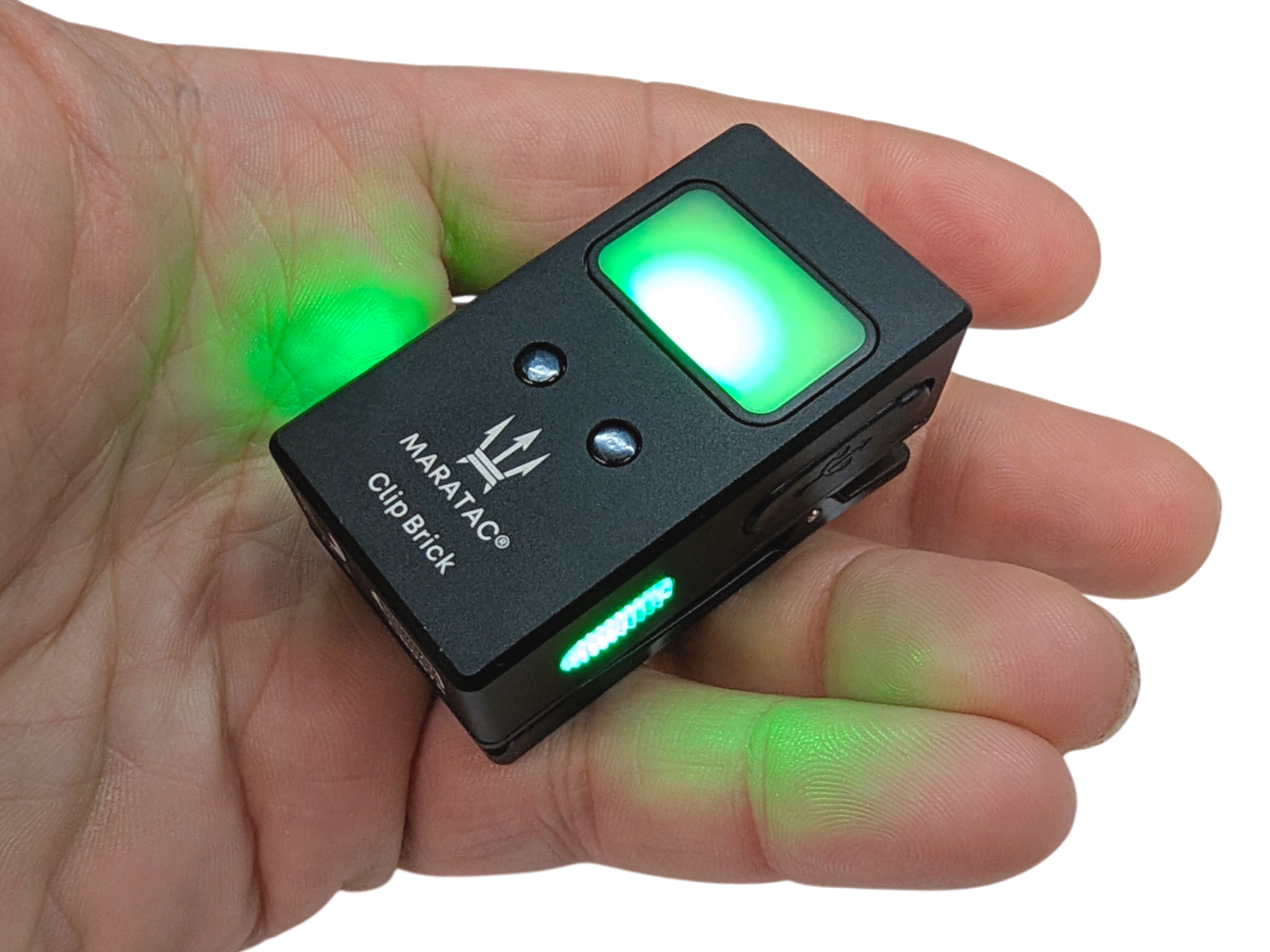 Clip Brick - LED Multifaceted RGB/ Flood / Spot Flashlight by Maratac® ( With Motion Sensing ) Coming Soon!