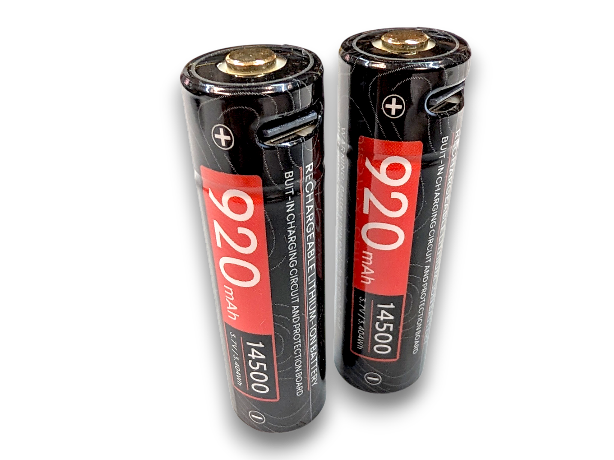 ( 2 Pack ) Extreme Fusion-X Cell Spare 14500 Cell Battery With Integrated USB-C