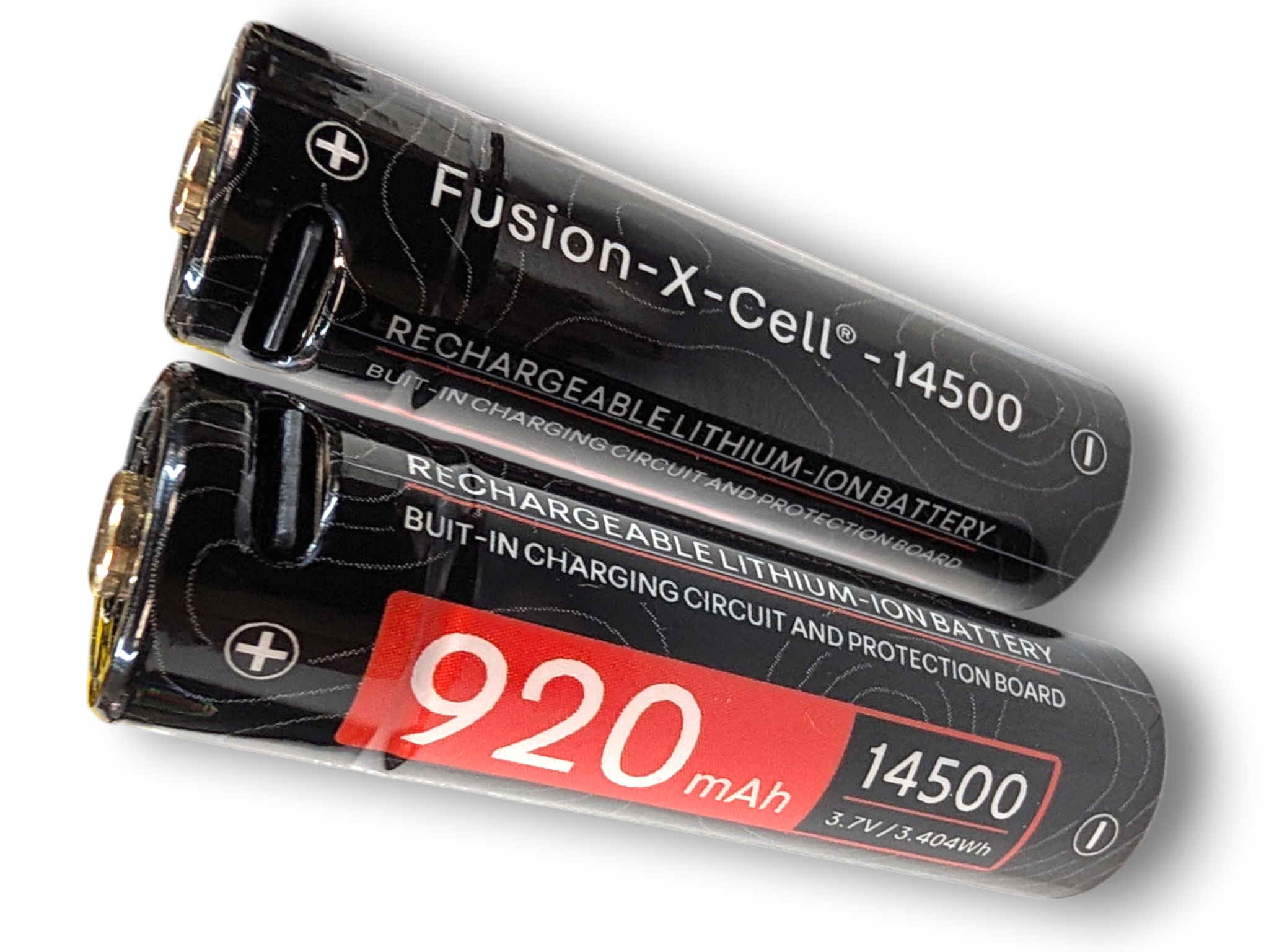 ( 2 Pack ) Extreme Fusion-X Cell Spare 14500 Cell Battery With Integrated USB-C
