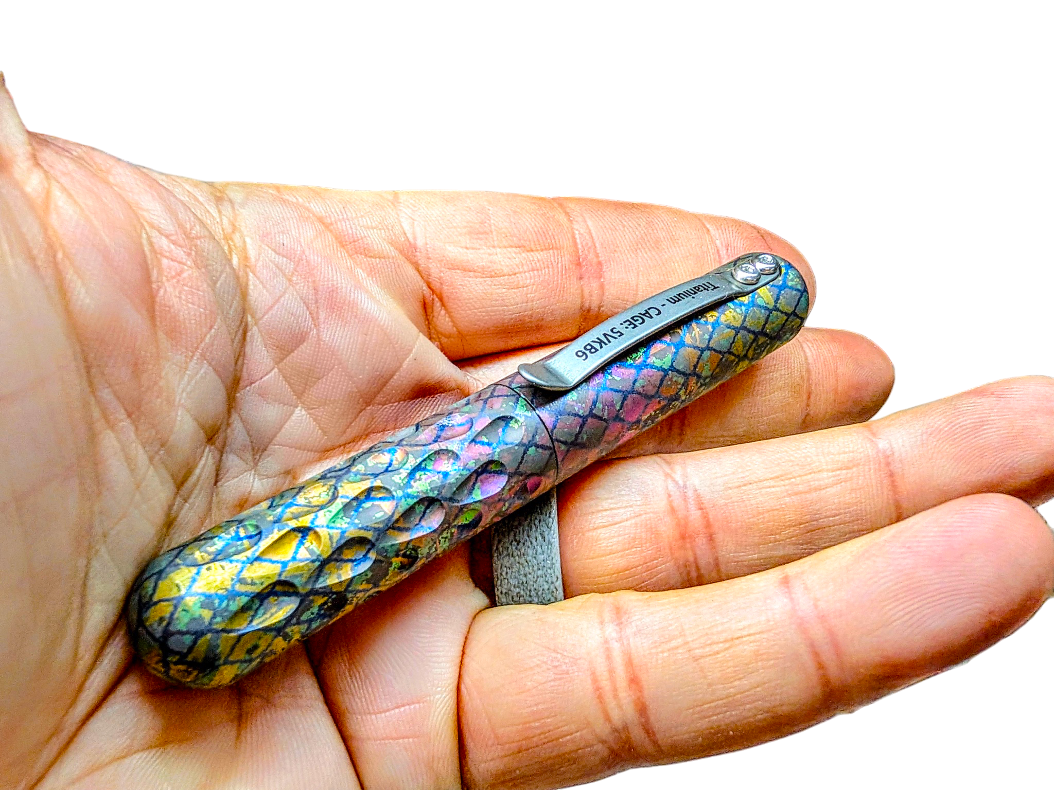 Signator Junior - Titanium Permanent Marker / Vault by Maratac® Chaotic Aurora Pattern ( Coming Soon! )