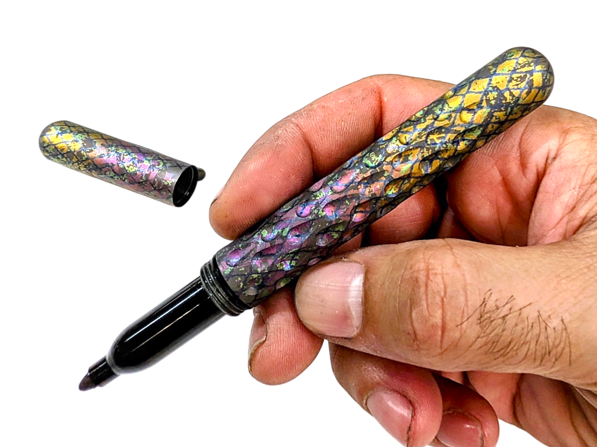 Signator Titanium Permanent Marker / Vault by Maratac® - Chaotic Aurora Pattern ( Coming Soon@! )