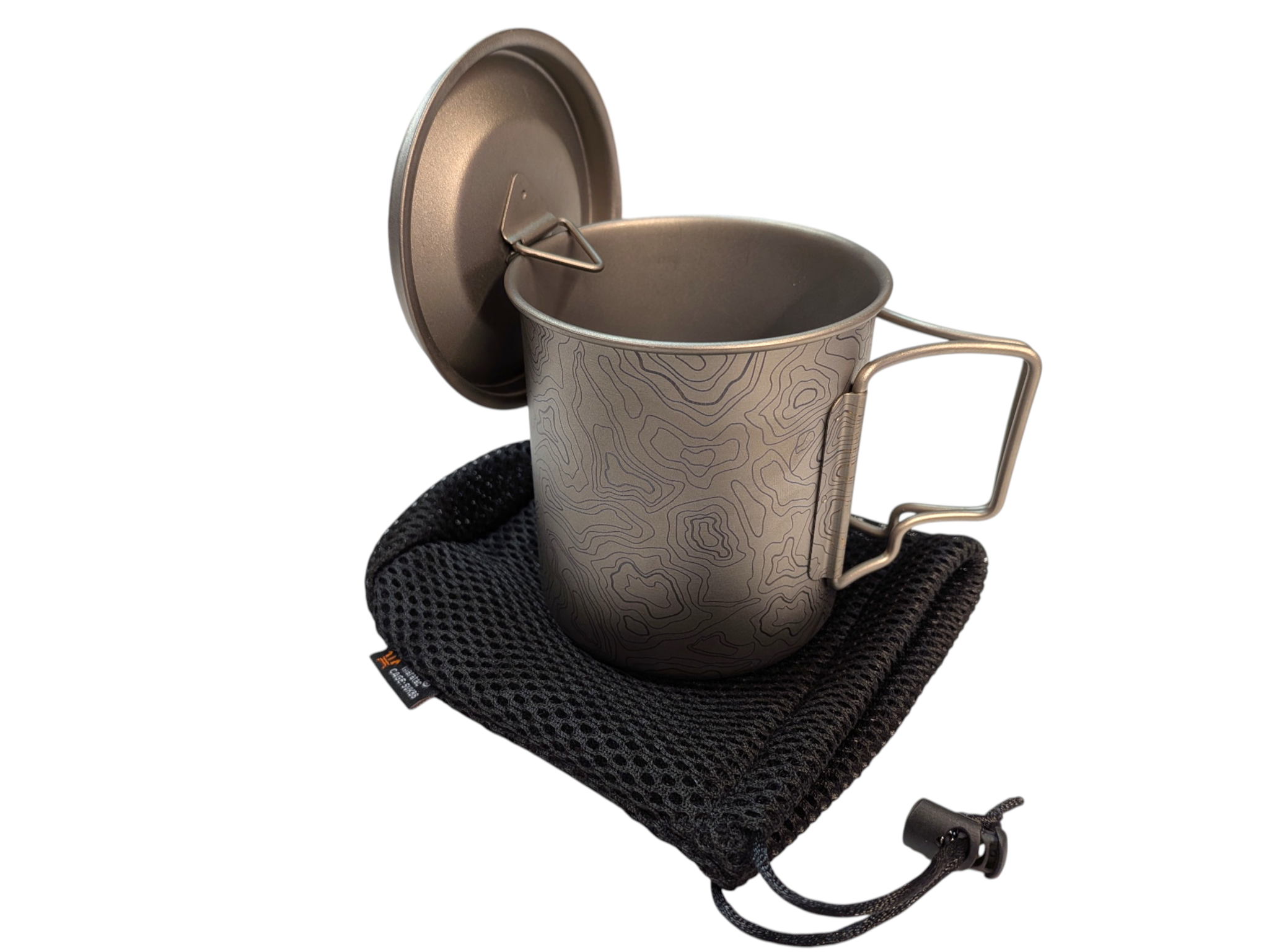 Titanium 15oz Topo-Field Cup + Lid Adventure Kit by Maratac® - Coming Soon!