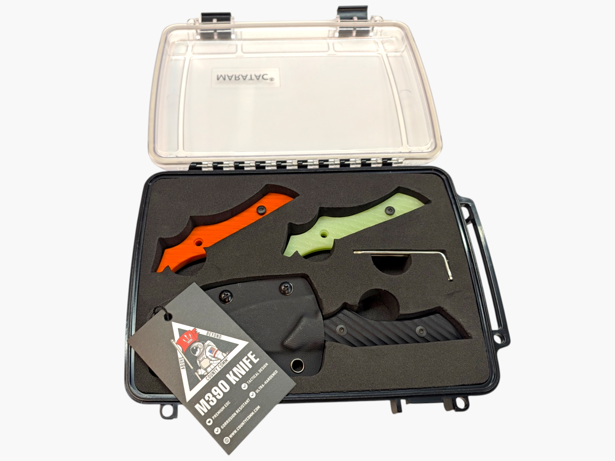 The Modularis - M390 - Fixed Blade Knife Set ( 3 Sets Of Scales ) - Maratac® - ( V2 Coming Soon! )