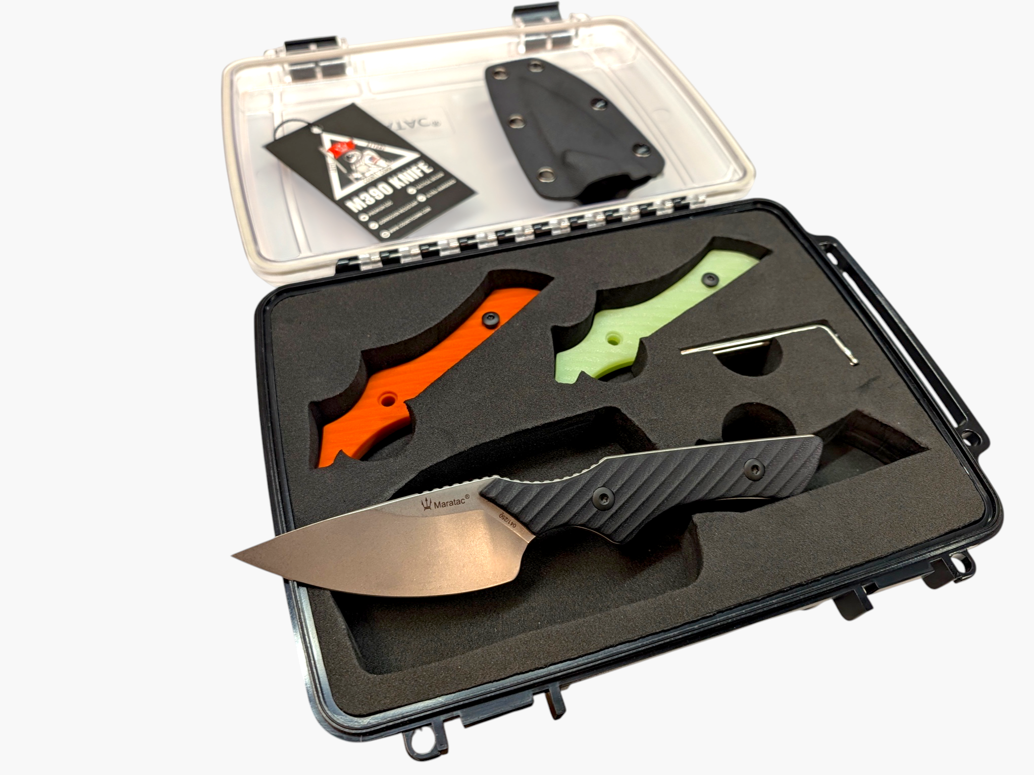 The Modularis - M390 - Fixed Blade Knife Set ( 3 Sets Of Scales ) - Maratac® - ( V2 Coming Soon! )