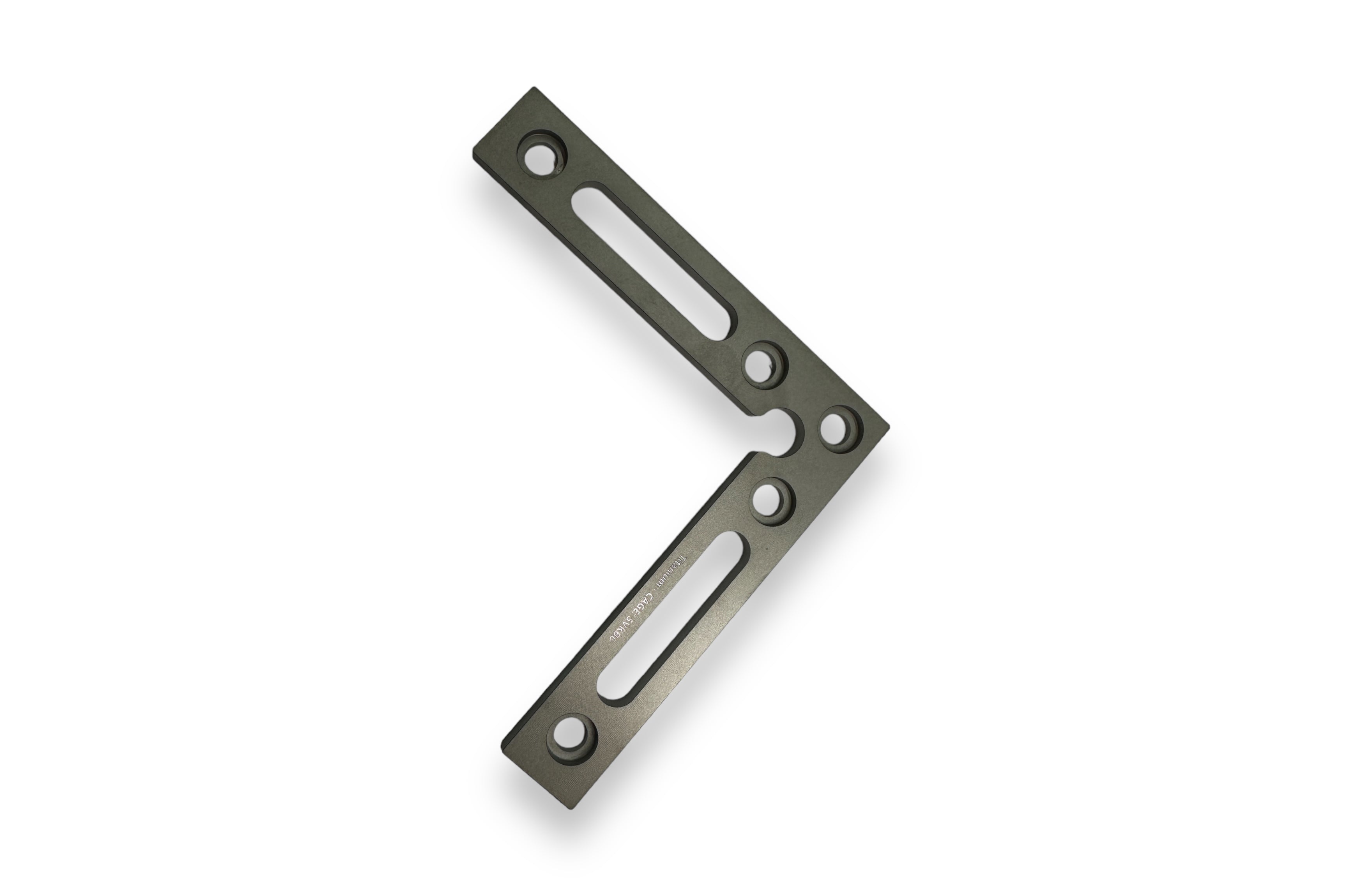 Machined L Square Ruler - Indestructible Titanium