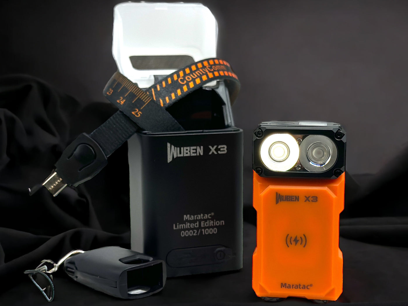 Wuben X3 Gen II - Beacon All-in-One Flashlight + ( Wireless ⚡️ Dock Included )