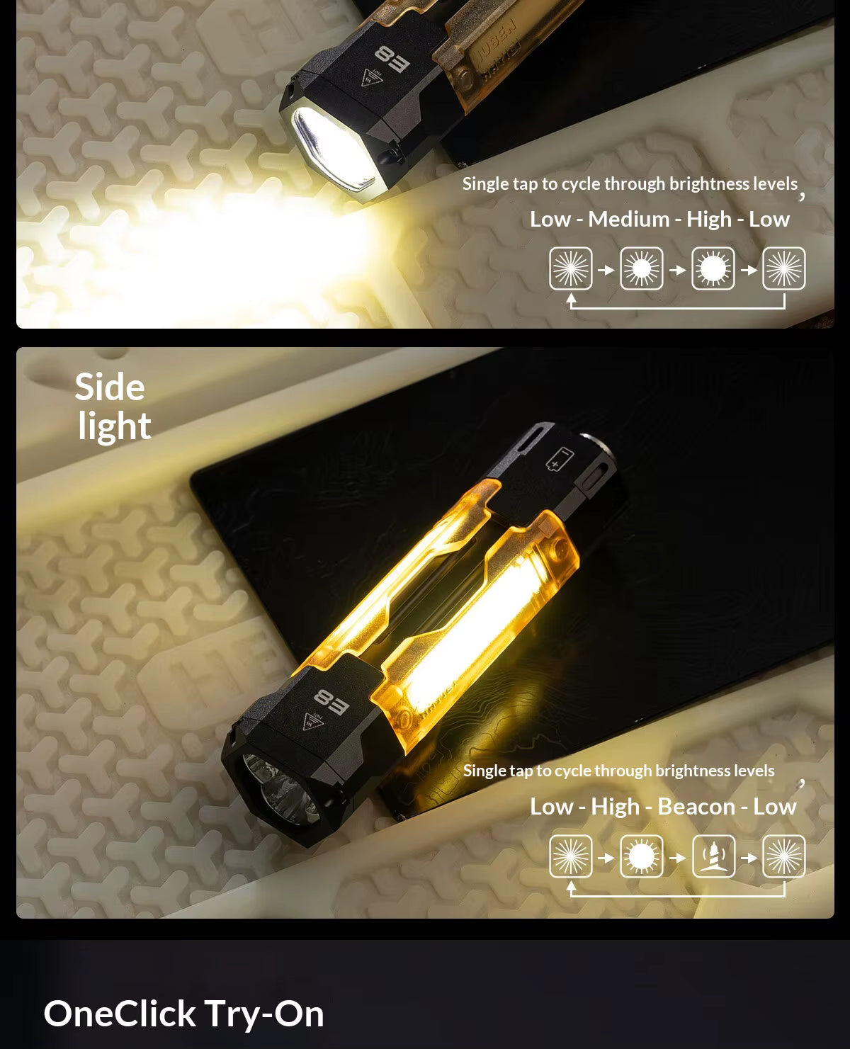 combo rechargeable flashlight iodoo 3 in 1 True 5000 Lumens Outdoor Strong Cob Light, 5000mAh Zoomable Beam LED Flash Light with Magnet Power Failure Emergency Survival Kits Snowstorm (Standard) At the end of the flashlight is a lantern GOPLANT 2250 Lumens Weapon Laser